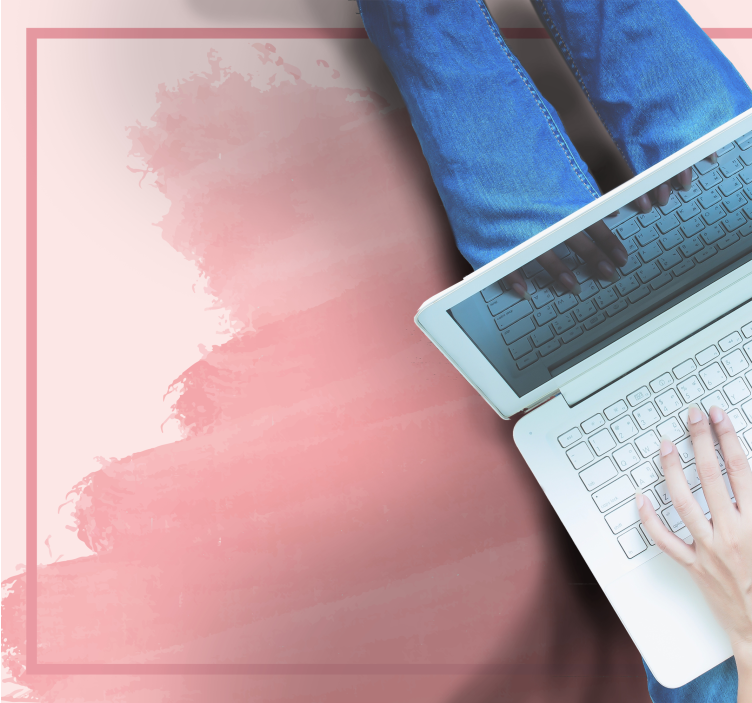 Mjuka rosa nyanser Vinylmatta sovrum - Tenstickers