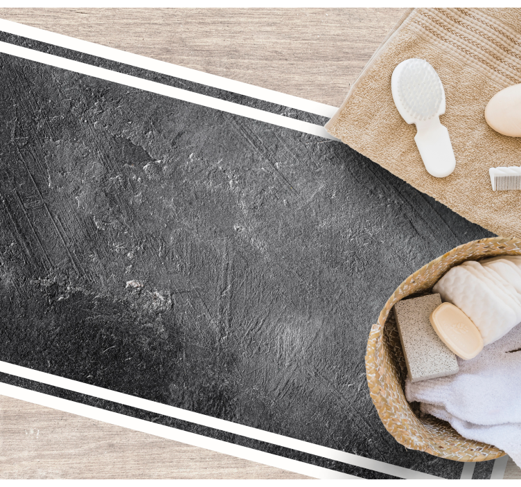 Mörkgrå marmor textur kakel matta - Tenstickers