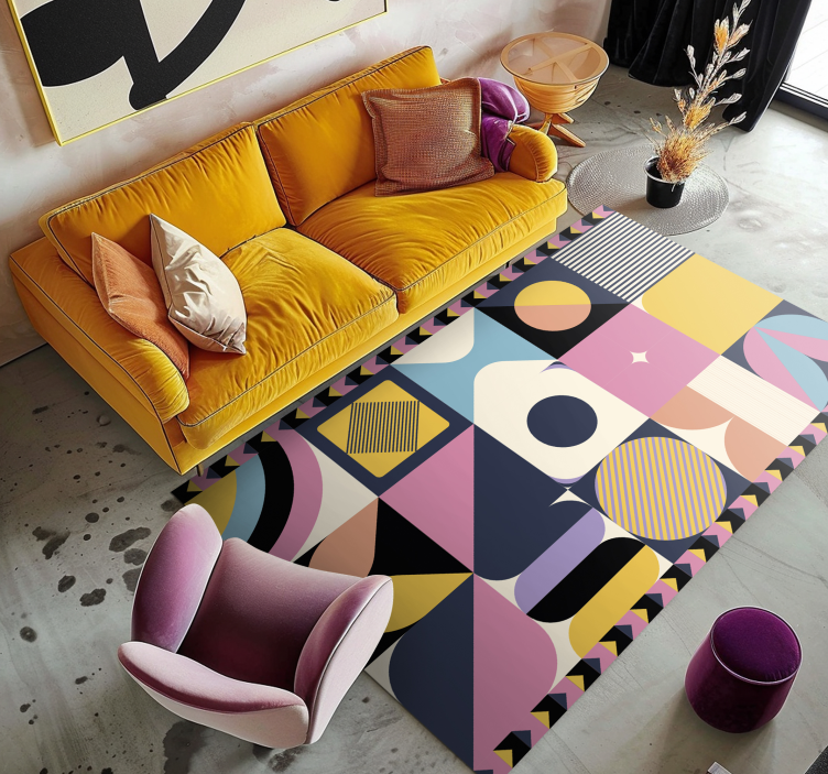 Multifigurer geometriska konst geometriska mattor - Tenstickers