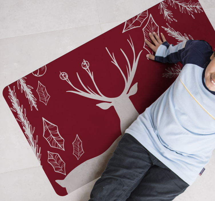 Naturinspirerad illustration Vinylmatta djur - Tenstickers