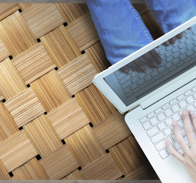Naturliga bambumönster textur matta - Tenstickers