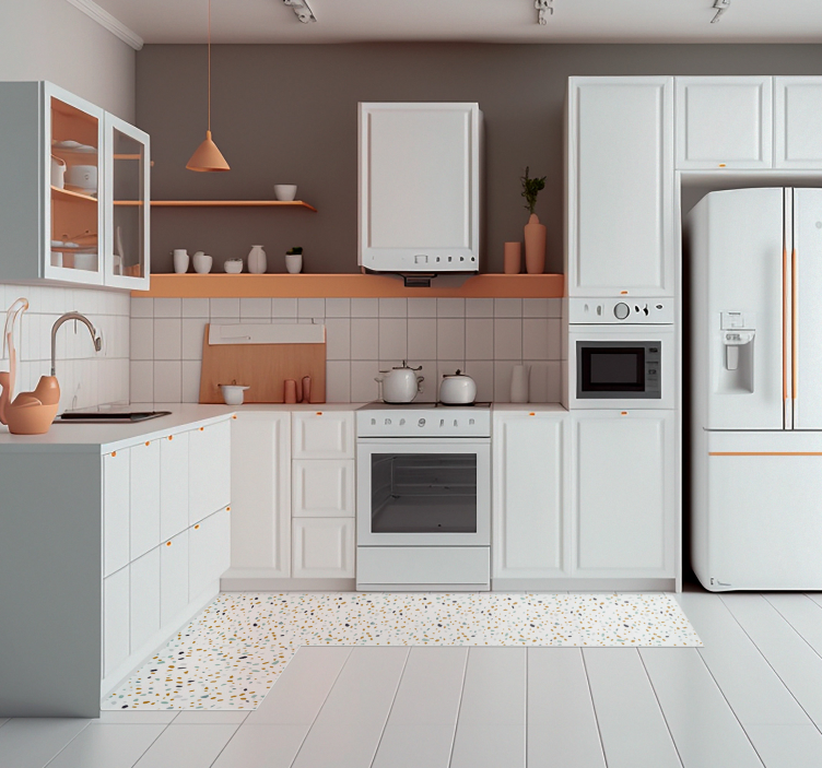 Nordisk stil terrazzo textur matta - Tenstickers