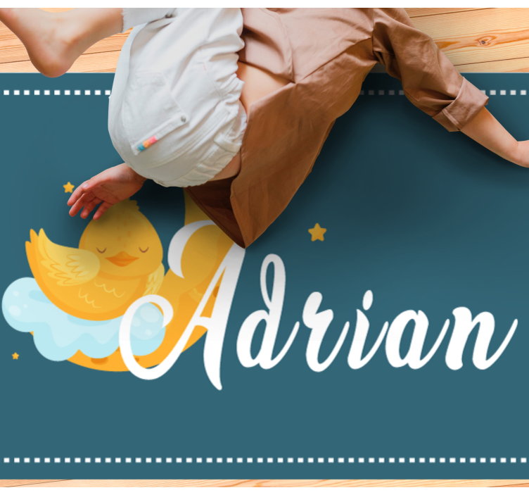 Sovande anka med namn Andra Vinylmattor - Tenstickers