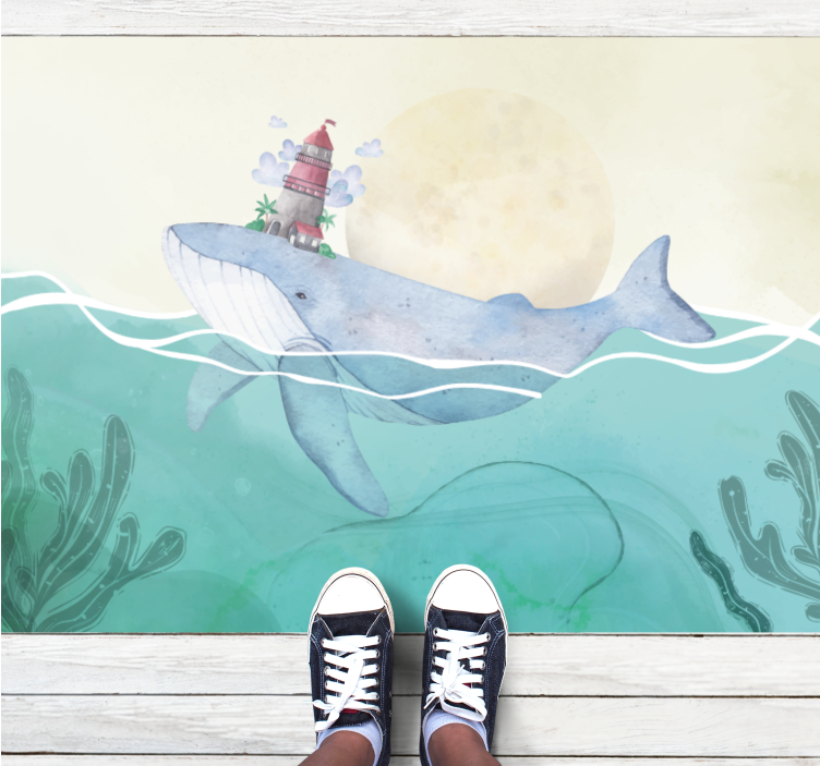 Nyckfullt havsliv Vinylmatta Barn - Tenstickers