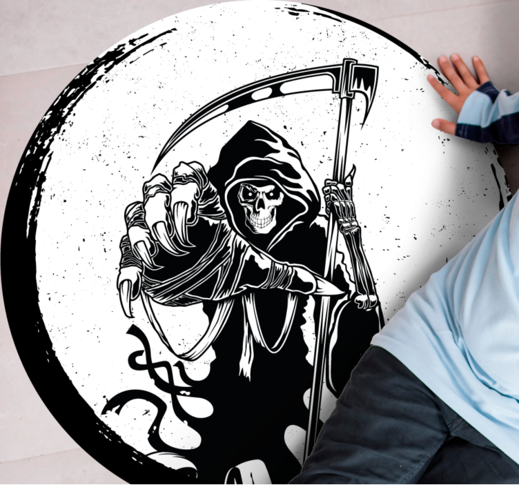 Ond silhuett original dekal halloween mattor - Tenstickers