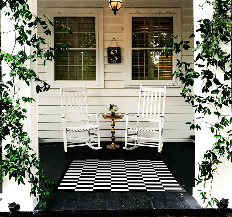 Optiska illusion ränder geometriska mattor - Tenstickers