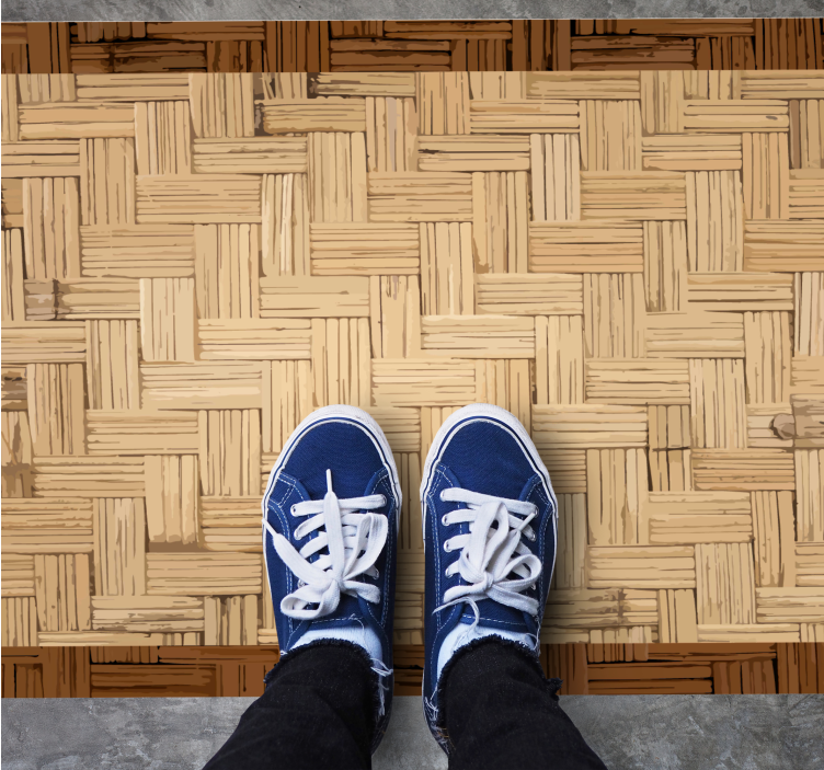 Organisk vävd yta Vinylmatta foajé - Tenstickers