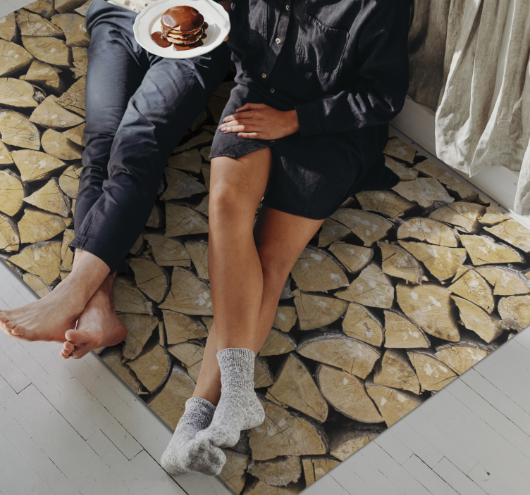 Original träeffekt 3d plankor trä vinyl matta - Tenstickers