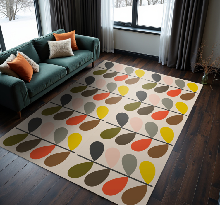 Orla kiely modern vinylmatta - Tenstickers