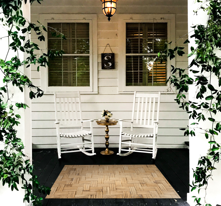 Parkettmönster Vinylmatta träeffekt - Tenstickers