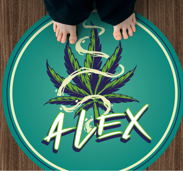 Namncirkel Vinylmatta Ungdom - Tenstickers