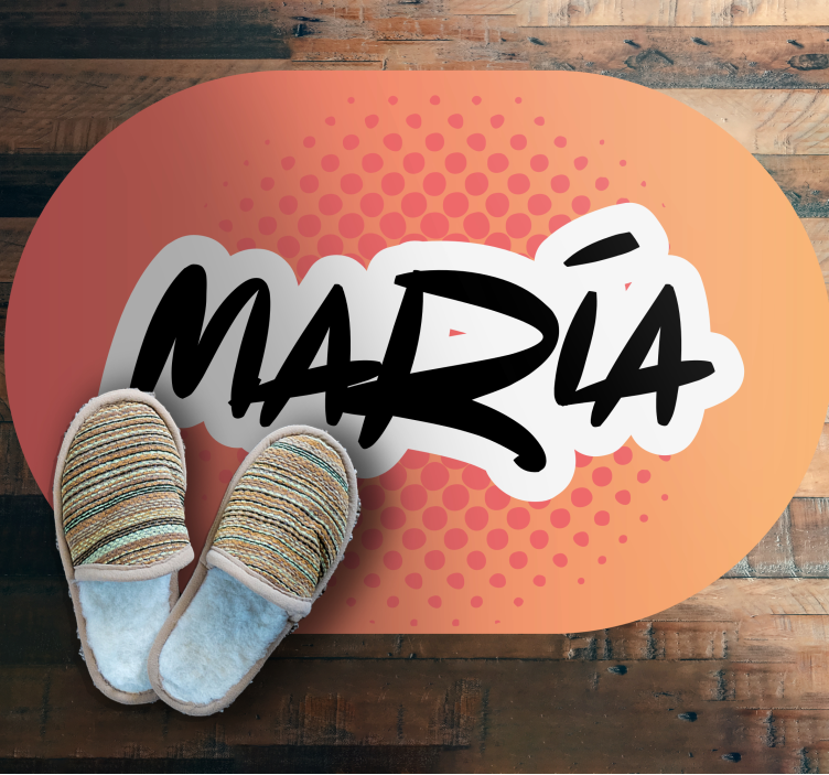 Namndesign Vinylmatta namn - Tenstickers