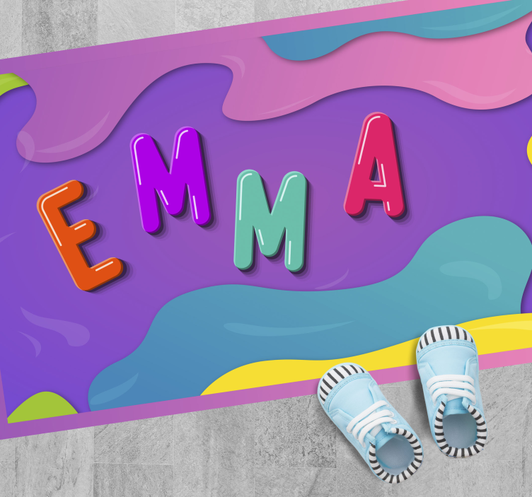 Personligt namn Vinylmatta namn - Tenstickers