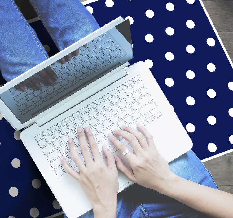 Prickig dekor Vinylmatta minimalistisk - Tenstickers