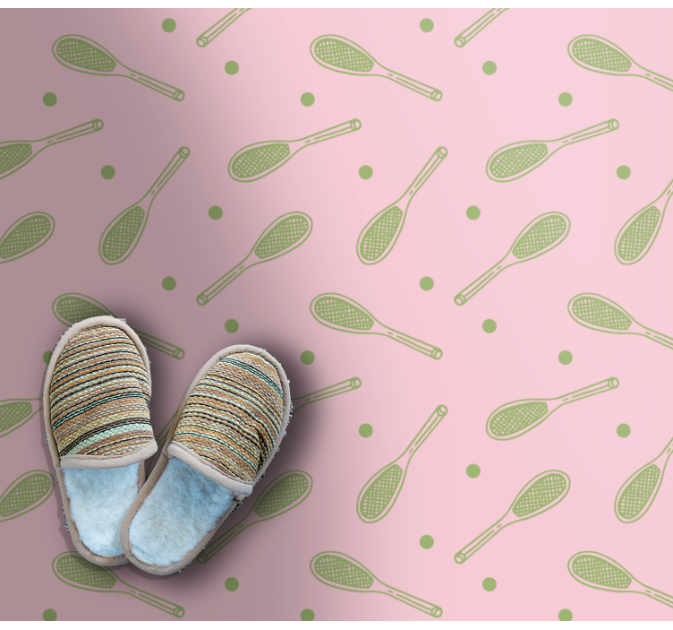 Racketmönster Vinylmatta spel - Tenstickers