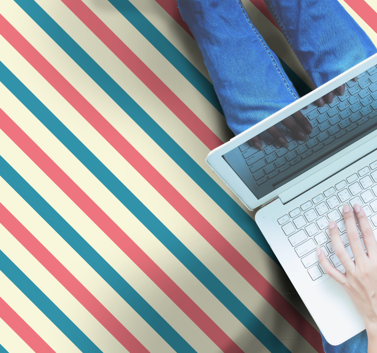 Randig färgpalett Vinlymatta randiga - Tenstickers