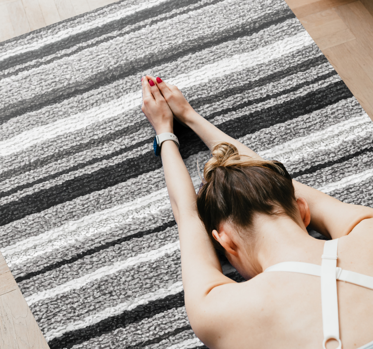 Randig strukturerad yta Vinlymatta randiga - Tenstickers