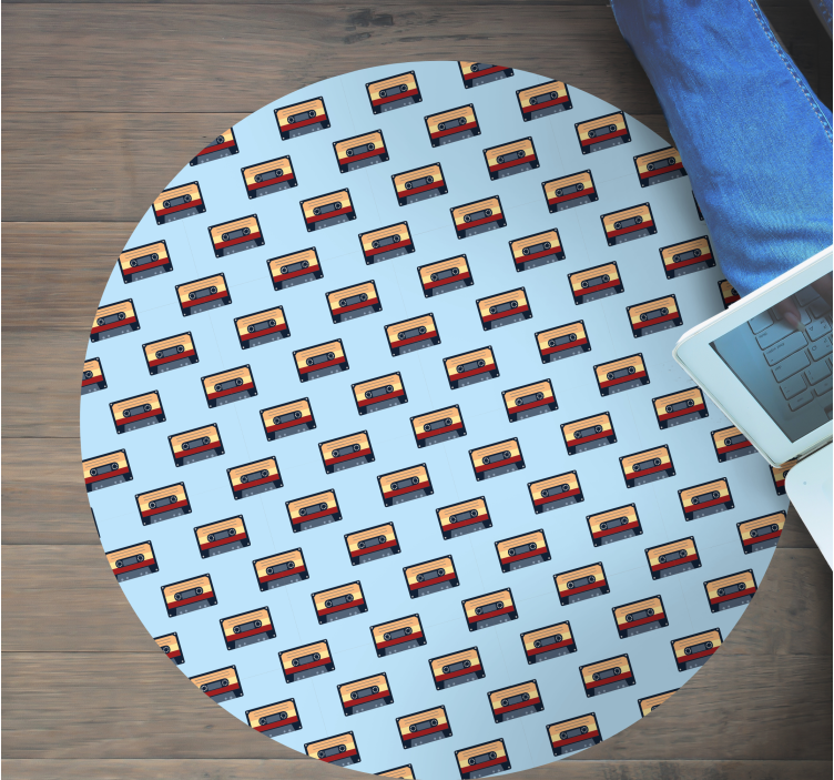 Vinylmatta årgång retro kassettkoncept - Tenstickers