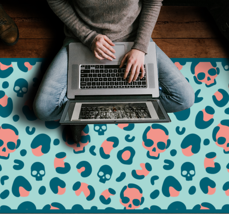 Skallemönsterlek Vinylmatta djurtryck - Tenstickers