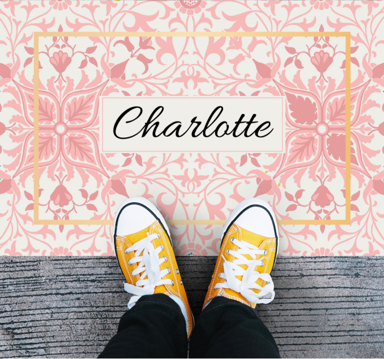 Anpassat botaniskt arrangemang Vinylmatta sovrum - Tenstickers