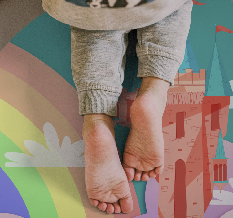 Slottsfantasi Vinylmatta Barn - Tenstickers