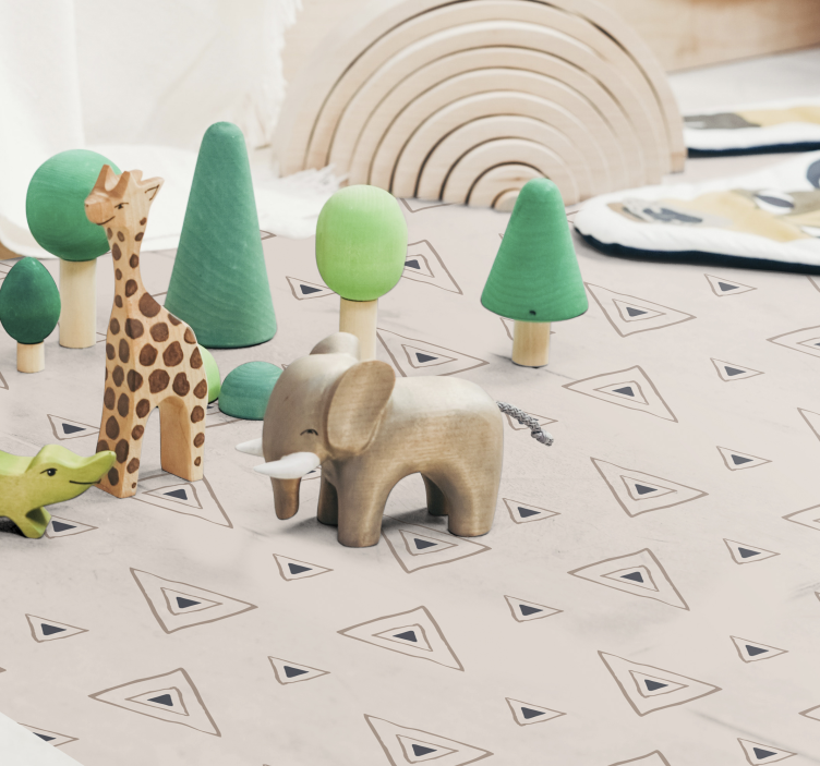 Snyggt triangelmönster Vinylmatta daghem - Tenstickers