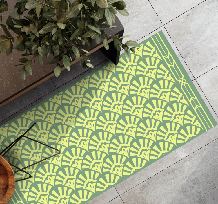 Solstråleblommig Vinylmatta kakeleffekt - Tenstickers