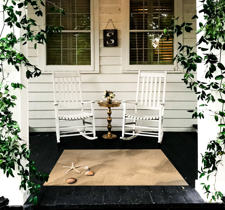 Sommarvibe vinylmatta sandsten golvplattor - Tenstickers