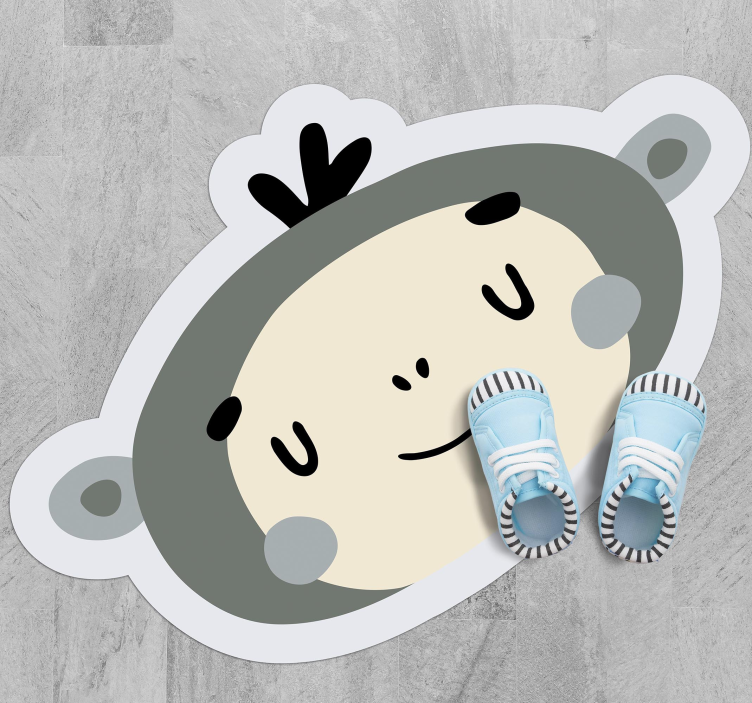 Nordiskt apansikte Vinylmatta daghem - Tenstickers