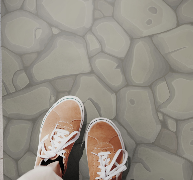 Stenväg Vinylmatta steneffekt - Tenstickers