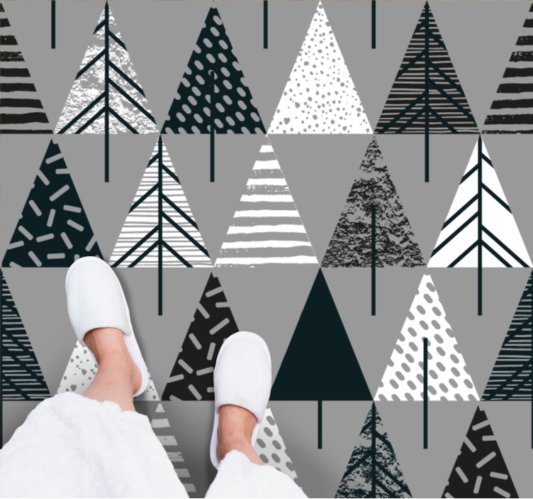Stiliserat tallmönster Vinylmatta Scandinaviska - Tenstickers