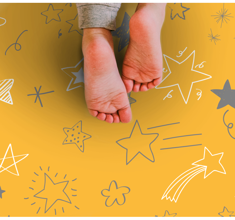 Stjärnklara nattmönster Vinylmatta Stjärnor - Tenstickers