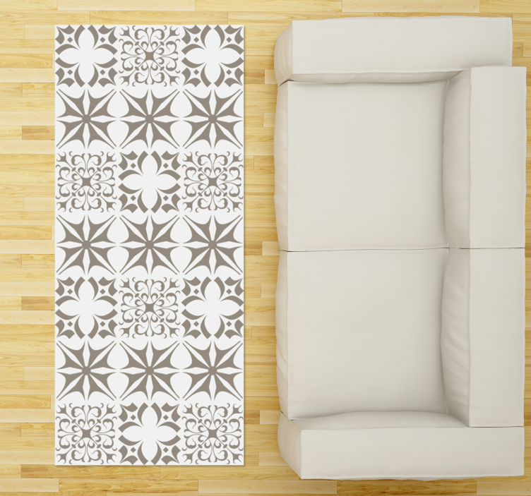 Stjärnmönstrad kakel Vinylmatta Mosaik - Tenstickers