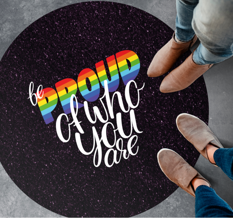 Stolt meddelandedesign Vinylmattor med fraser - Tenstickers