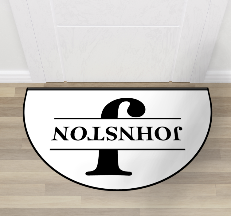 Stora bokstäver med familjens entréhall - Tenstickers