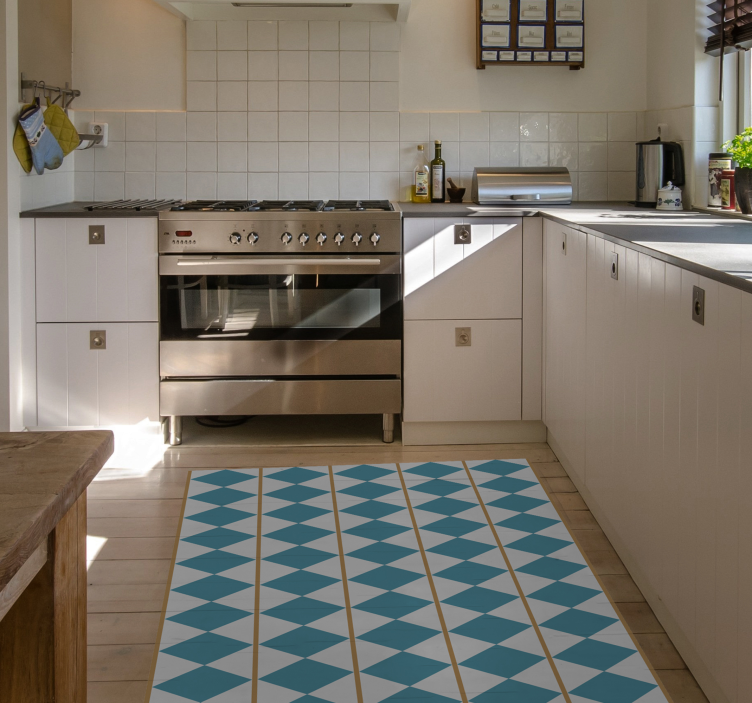 Sverige design geometriska vinylmattor - Tenstickers