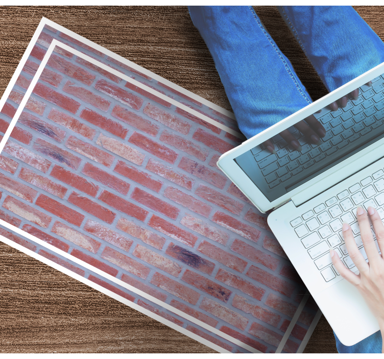 Tegelmönster Vinylmatta steneffekt - Tenstickers