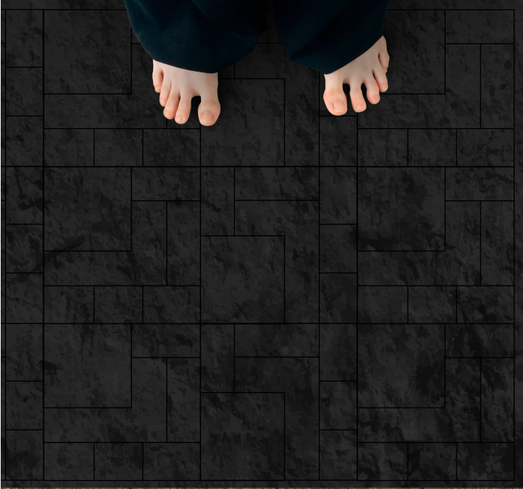 Texturerad svart yta Vinylmatta steneffekt - Tenstickers