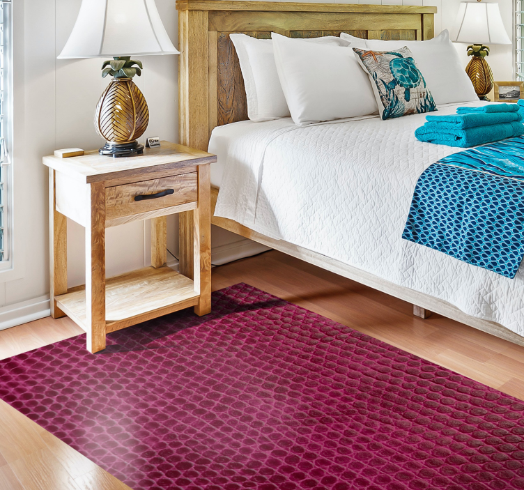 Texturerat crimson tyg Vinylmatta djurtryck - Tenstickers