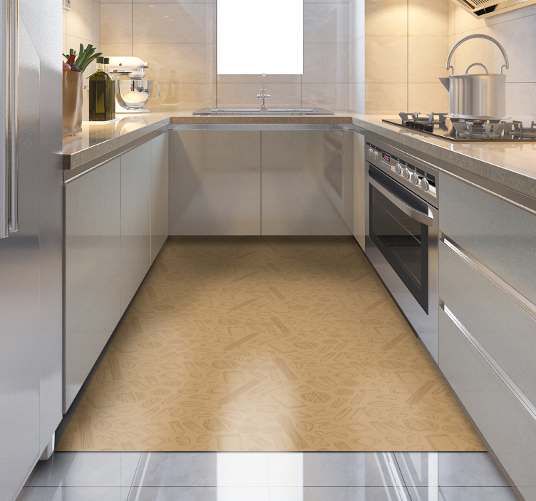 Texturerat kök täckning Vinylmatta Kök - Tenstickers