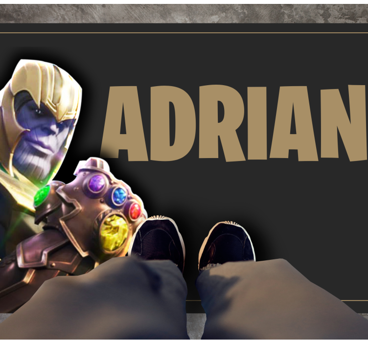 Vinylmatta ungdom gamingkaraktär med namn - Tenstickers