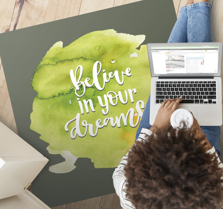 Tillit till ambitioner Vinylmattor med fraser - Tenstickers