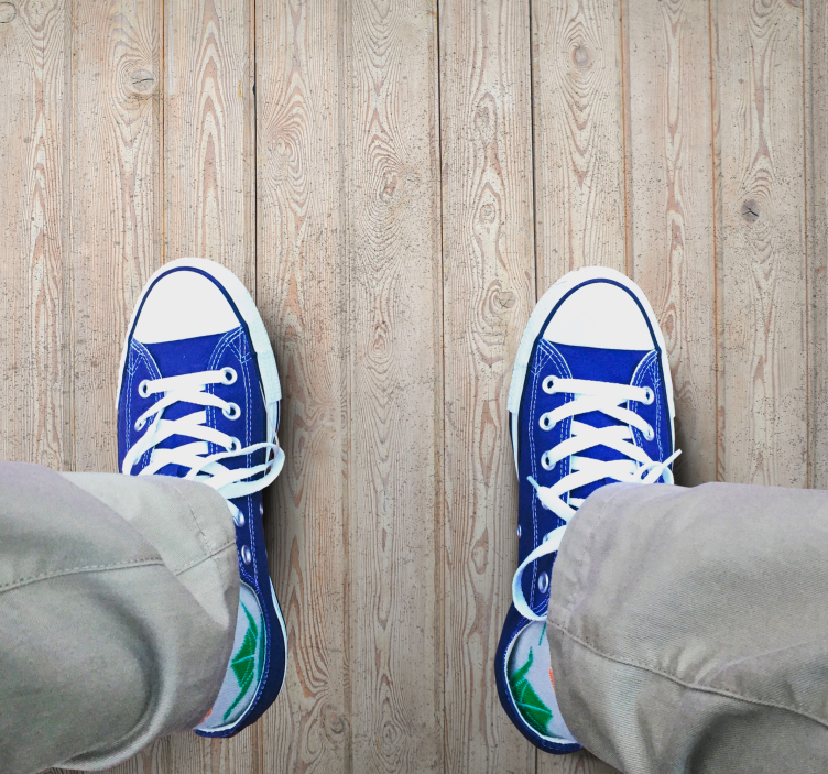 Ljusbruna plankor Vinylmatta träeffekt - Tenstickers