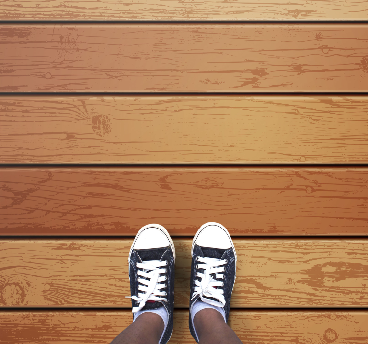 Trä textur hall löpare - Tenstickers