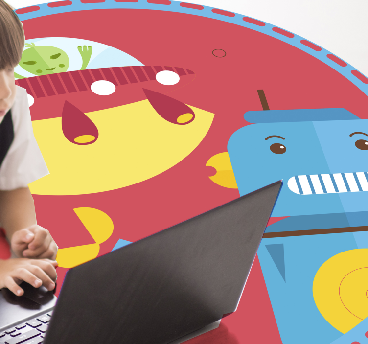 Ubåtsrobotspel Vinylmatta Barn - Tenstickers