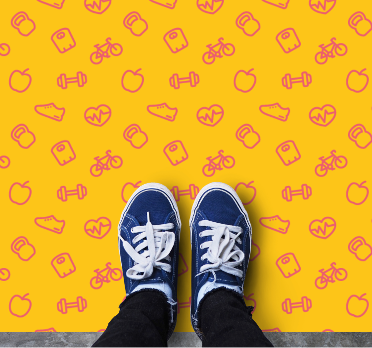 Ungdomlig lekfullhet Vinylmatta Barn - Tenstickers