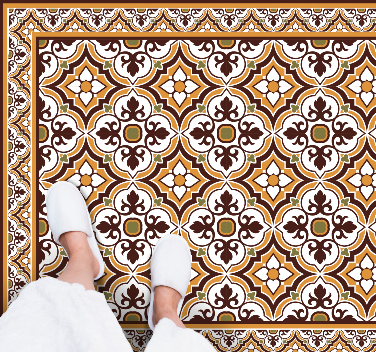 Utarbetat mosaikarrangemang Vinylmatta kakeleffekt - Tenstickers