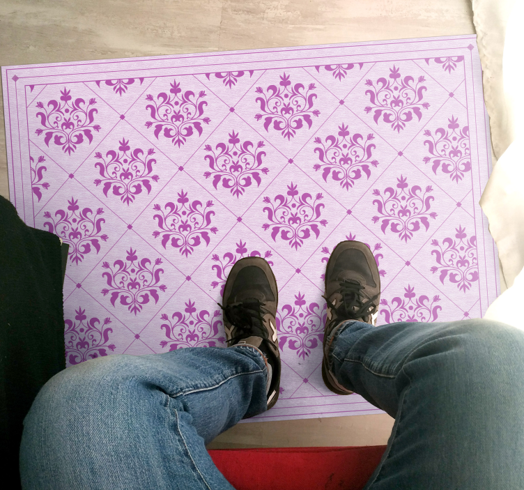 Utsmyckade damastmönster Vinylmatta årgång - Tenstickers