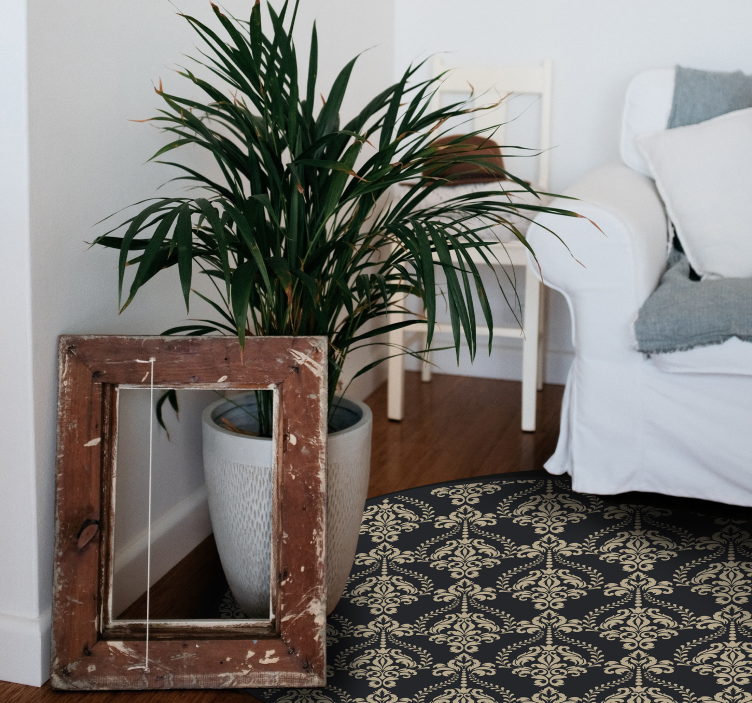 Utsmyckade mönsteröverlägg Vinylmatta årgång - Tenstickers