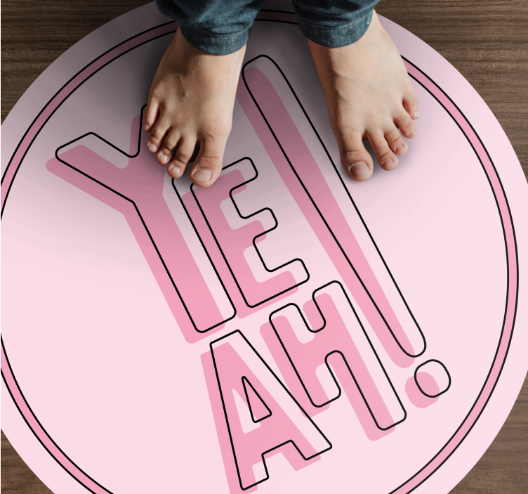 Uttrycksfullt textmotiv Vinylmattor med fraser - Tenstickers